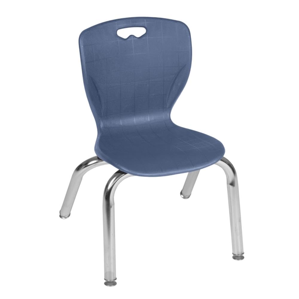 48" Round Mobile Table with 4 Navy Blue Chairs P189