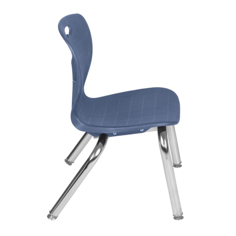 48" Round Mobile Table with 4 Navy Blue Chairs P189