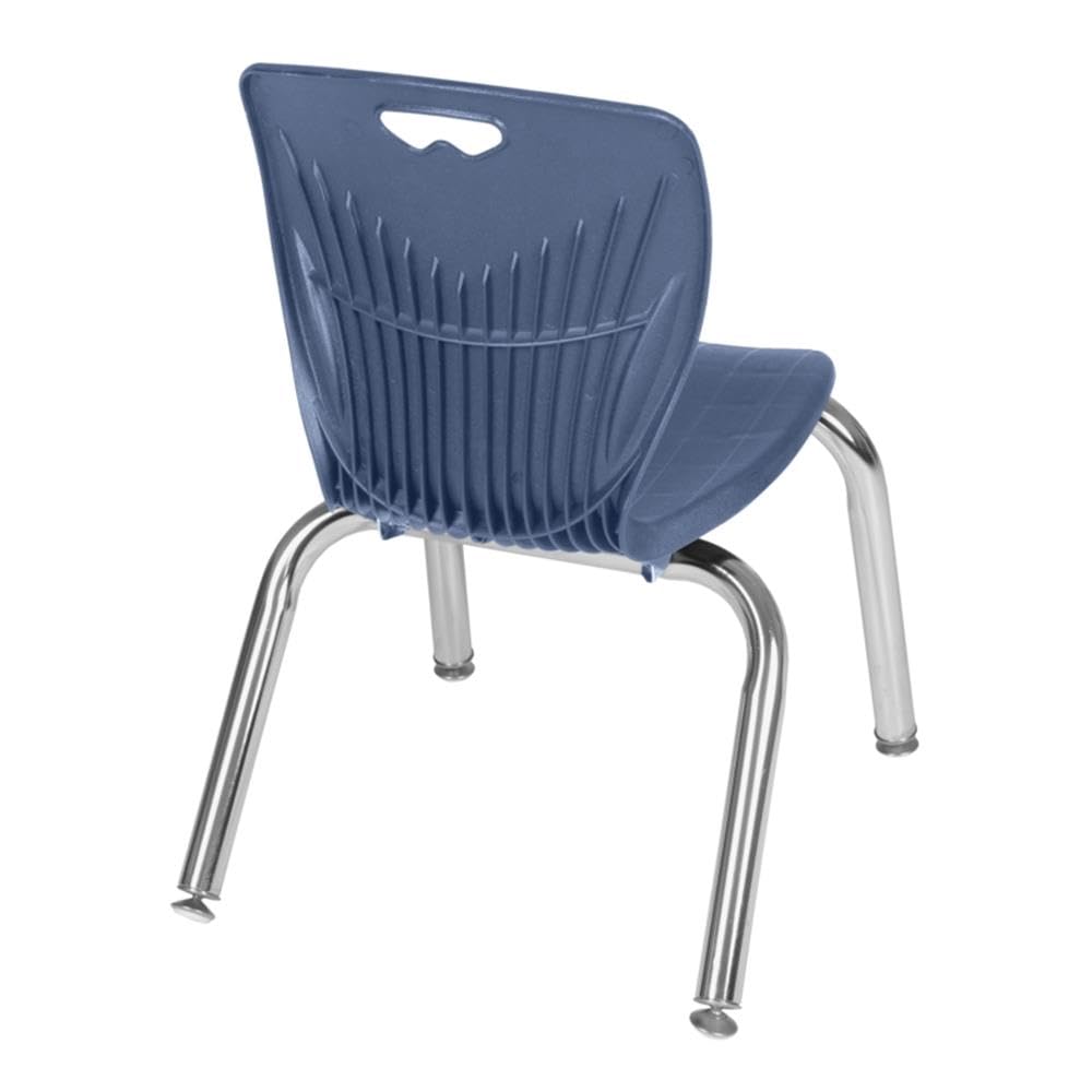 48" Round Mobile Table with 4 Navy Blue Chairs P189