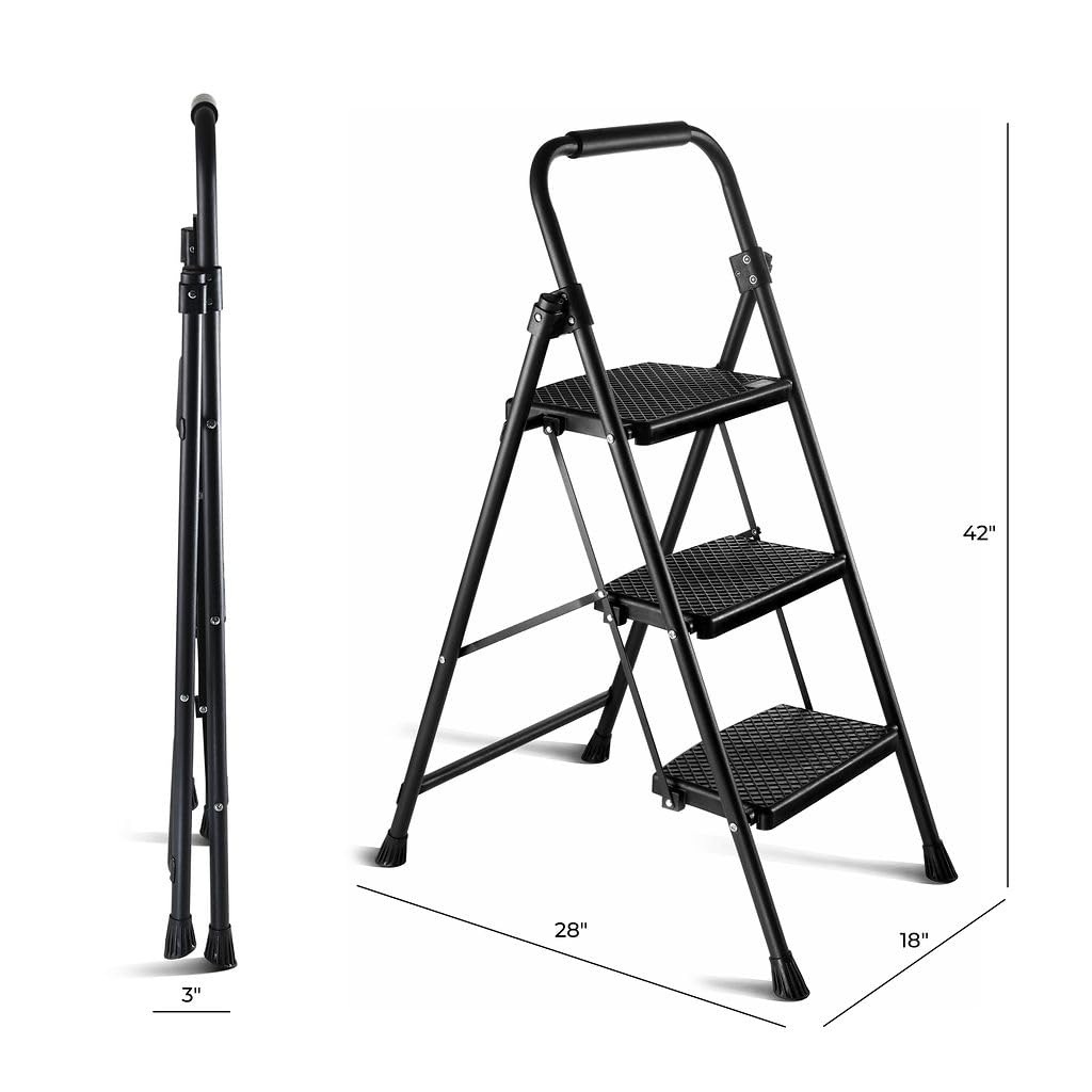Folding Step Ladder with Anti-Slip Pedal N68850