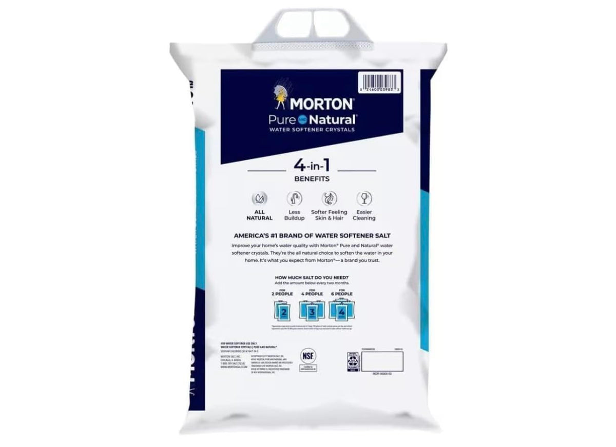 Pure and Natural Water Softener Crystals 40 lb 6 Packs B3238