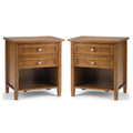 2-Piece Wood 24" Bedside Nightstand Table Set G154