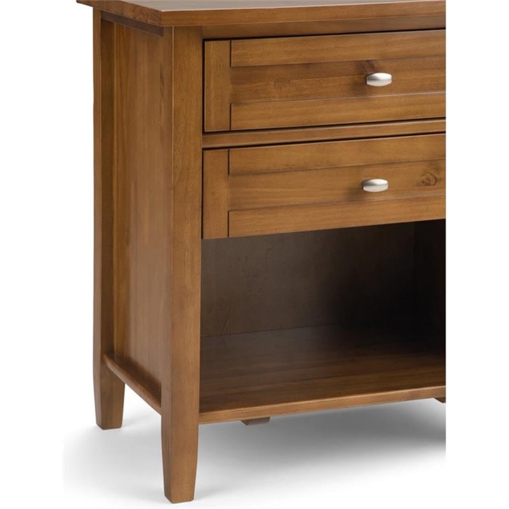 2-Piece Wood 24" Bedside Nightstand Table Set G154