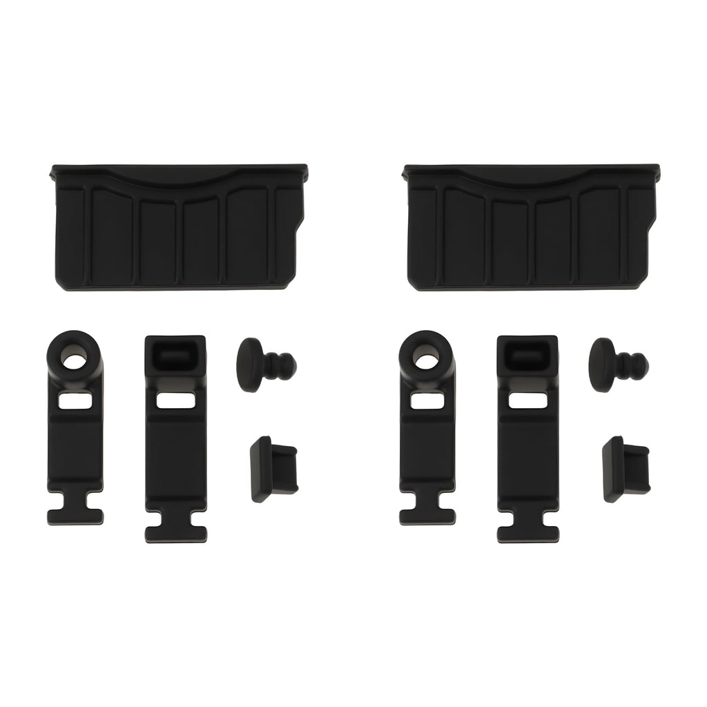 Game Console Card Slot Silicone Plug 2 Sets Black F91830