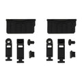Game Console Card Slot Silicone Plug 2 Sets Black F91830
