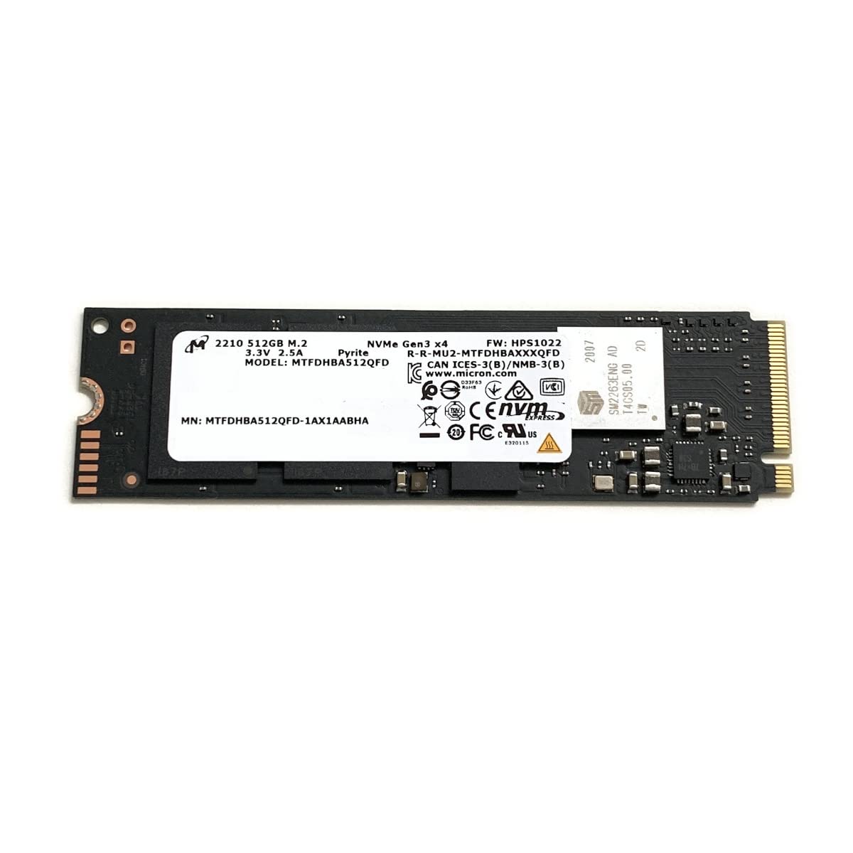 512GB NVMe PCIe Gen3 x4 SSD S788520