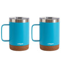 Stainless Steel Copper Lined Mug with Handle 2 Pack 16 oz Z8093