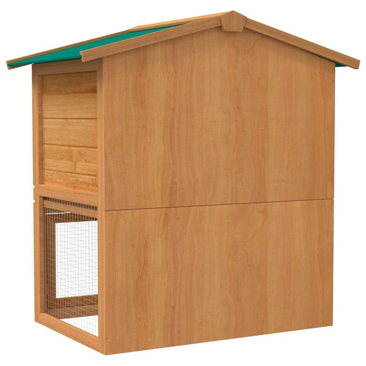 2-Tier Wooden Rabbit Hutch with Ramp R1090