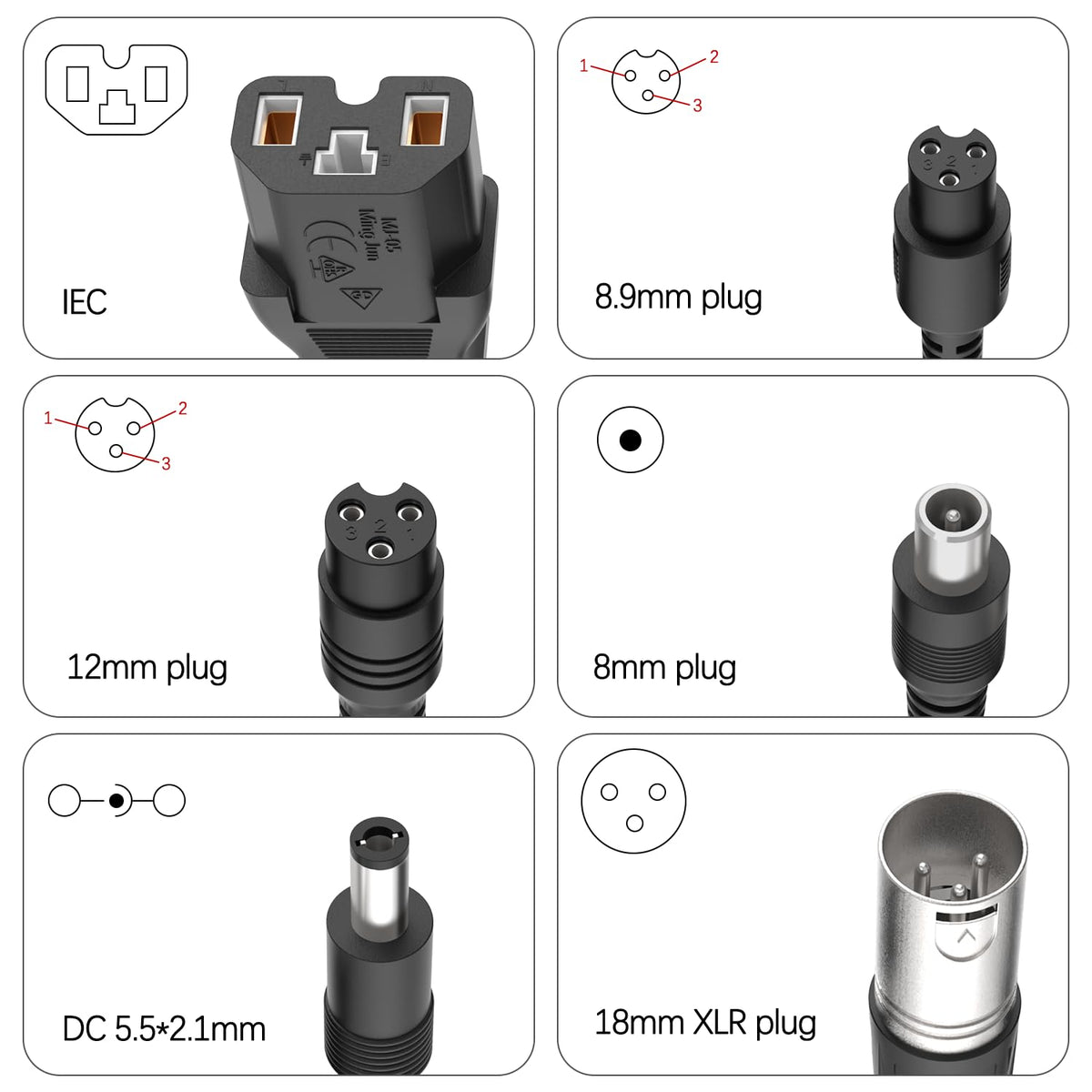 54.6V 2A Electric Bike Charger for 48V Lithium Battery X2601