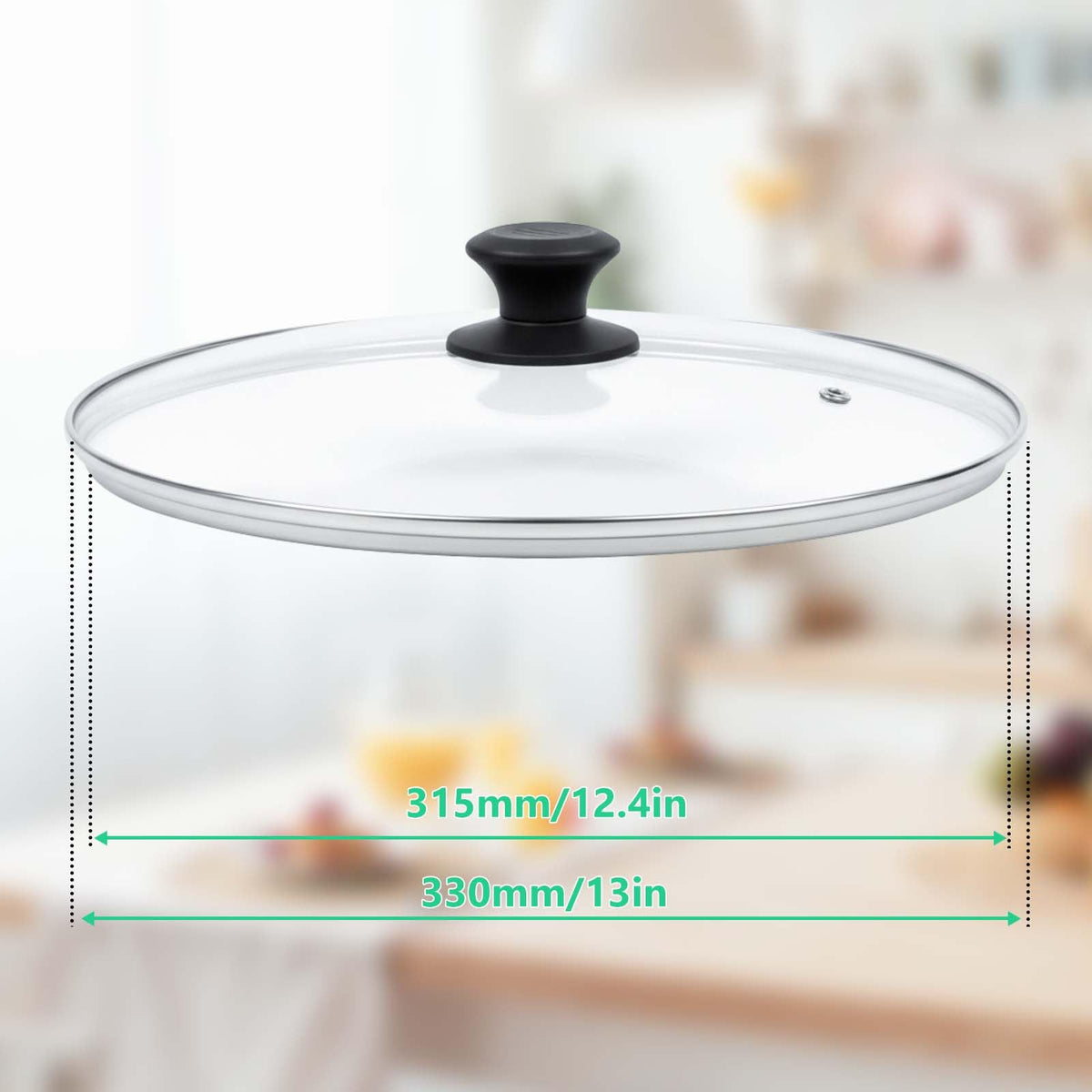 13 Inch Tempered Glass Lid N9855