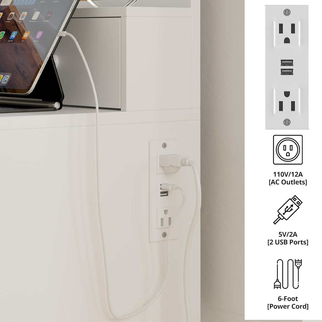 Vanity Desk with Charging Station R640561