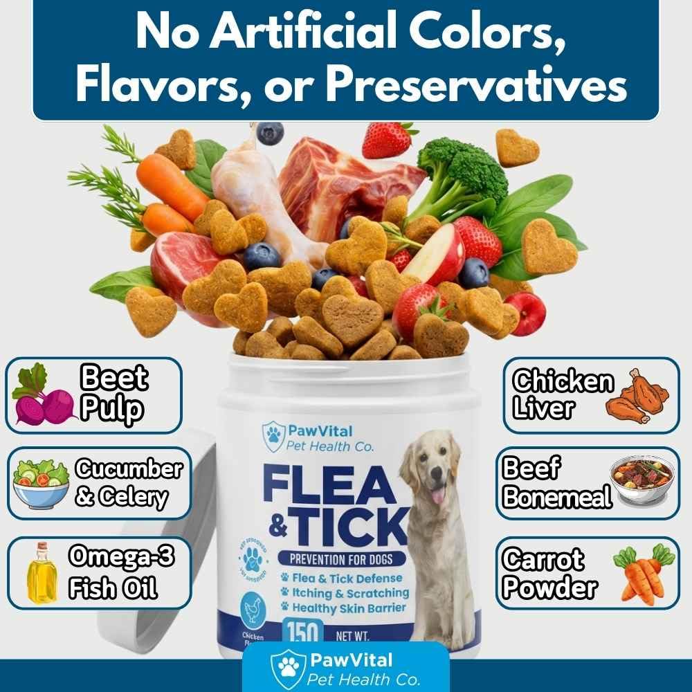 Flea and Tick Prevention for Dogs Chewables 150 Soft Chews Chicken Flavor A754
