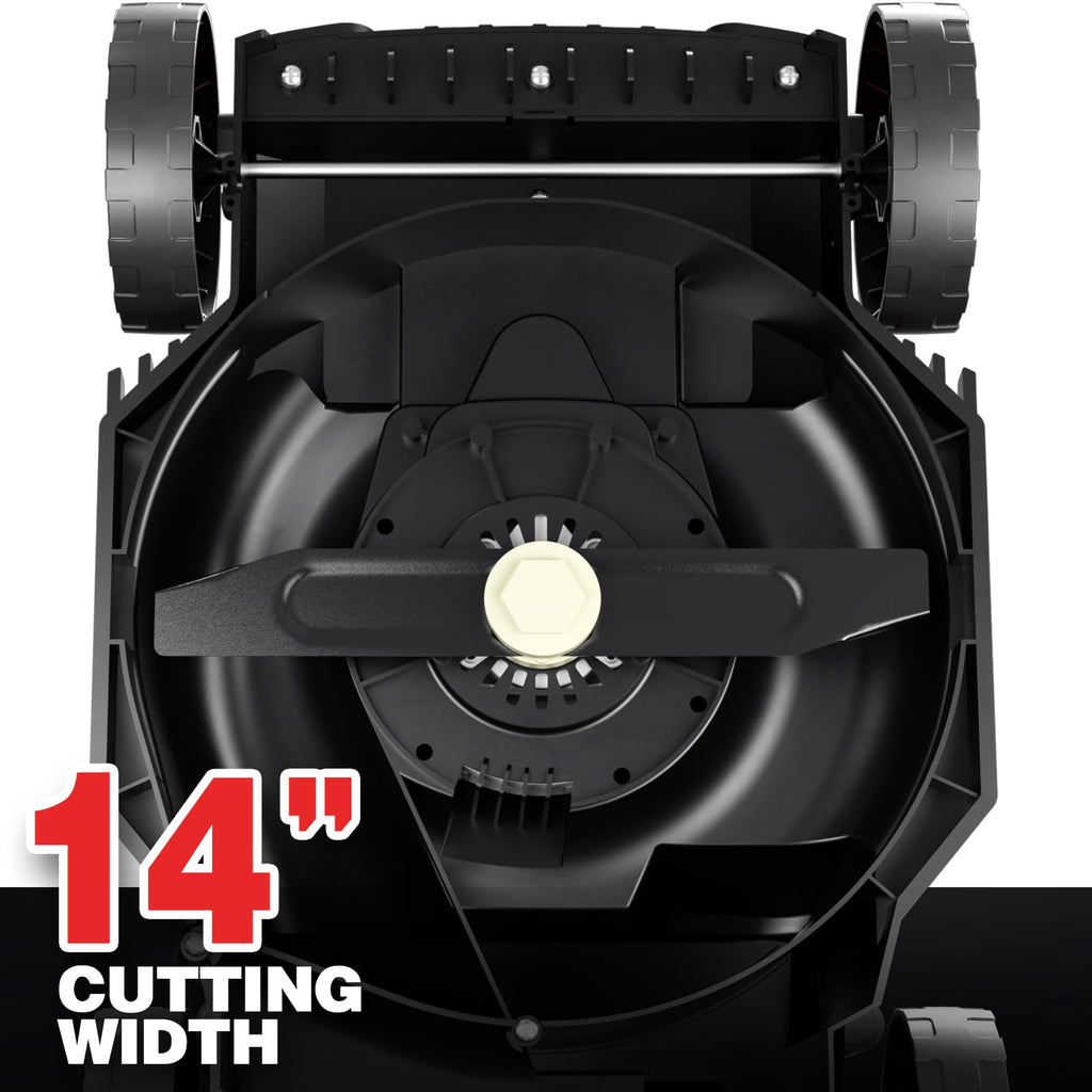 14" Corded Electric Lawn Mower with 3-Position Height Adjustment A34020