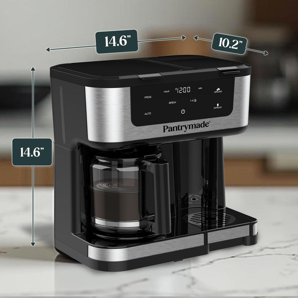 Black Dual Brew 12-Cup Coffee Maker P418503
