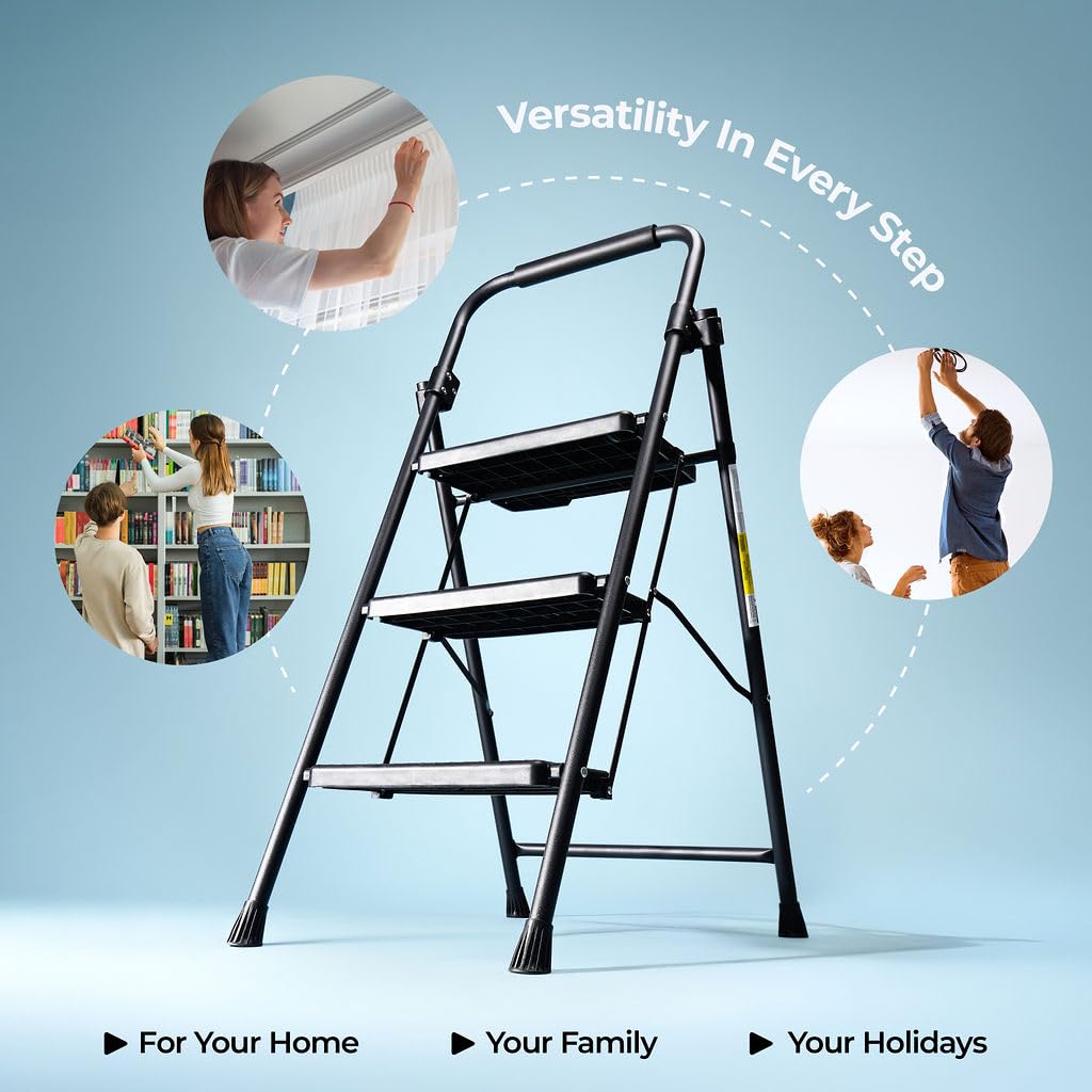 Folding Step Ladder with Anti-Slip Pedal N68850