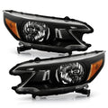 Black Headlights Headlamps Assembly Pair Set P959996