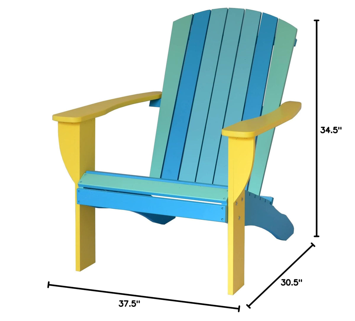 Solid Cedar Adirondack Chair with Folding Table T22145