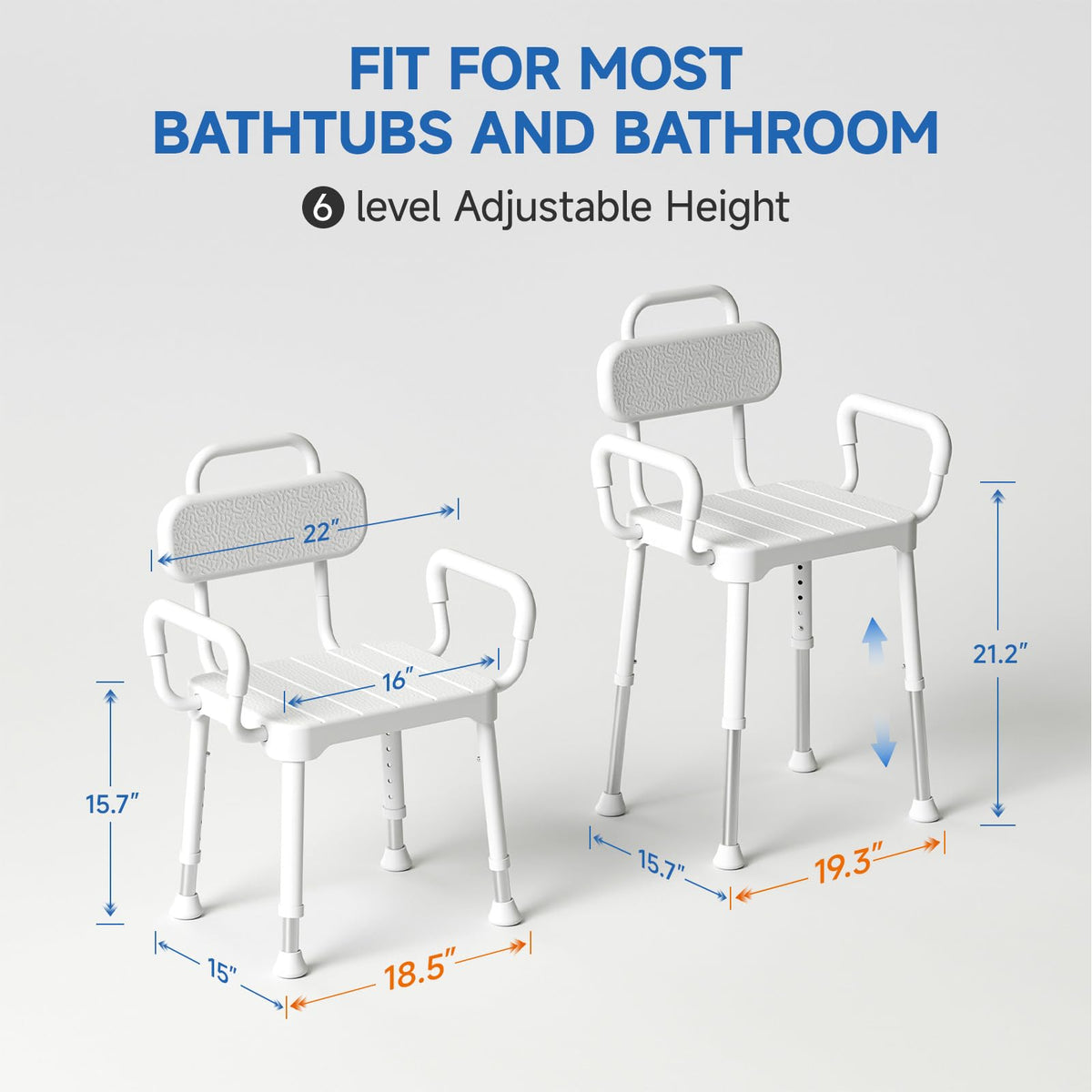 Shower Chair with Back & Arms T991629