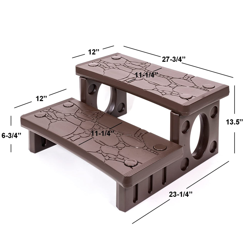 2-Step Spa Hot Tub Pool Deck Steps U27500
