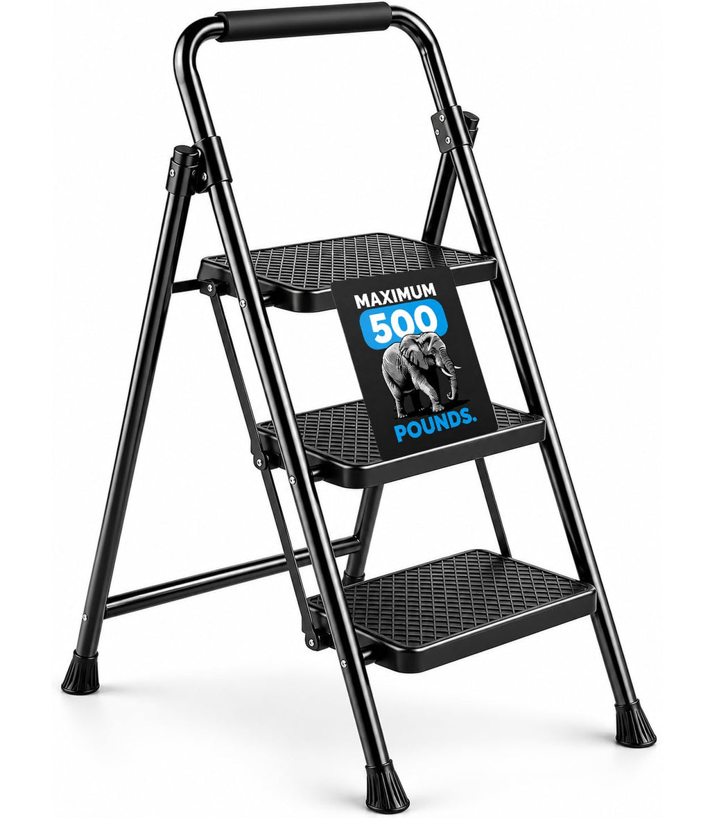 Folding Step Ladder with Anti-Slip Pedal N68850