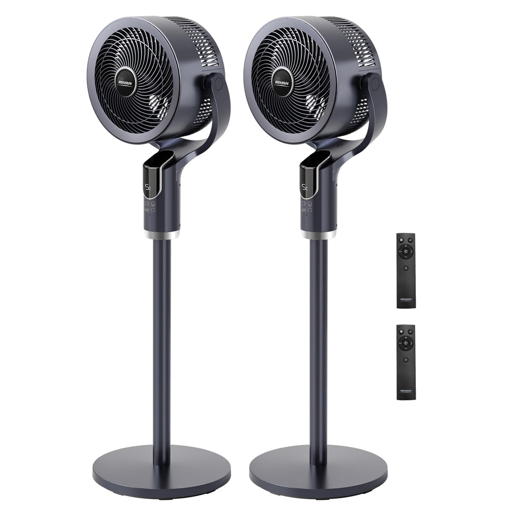 3-in-1 Pedestal Tabletop Fan with Remote Grey 2-Pack W28219
