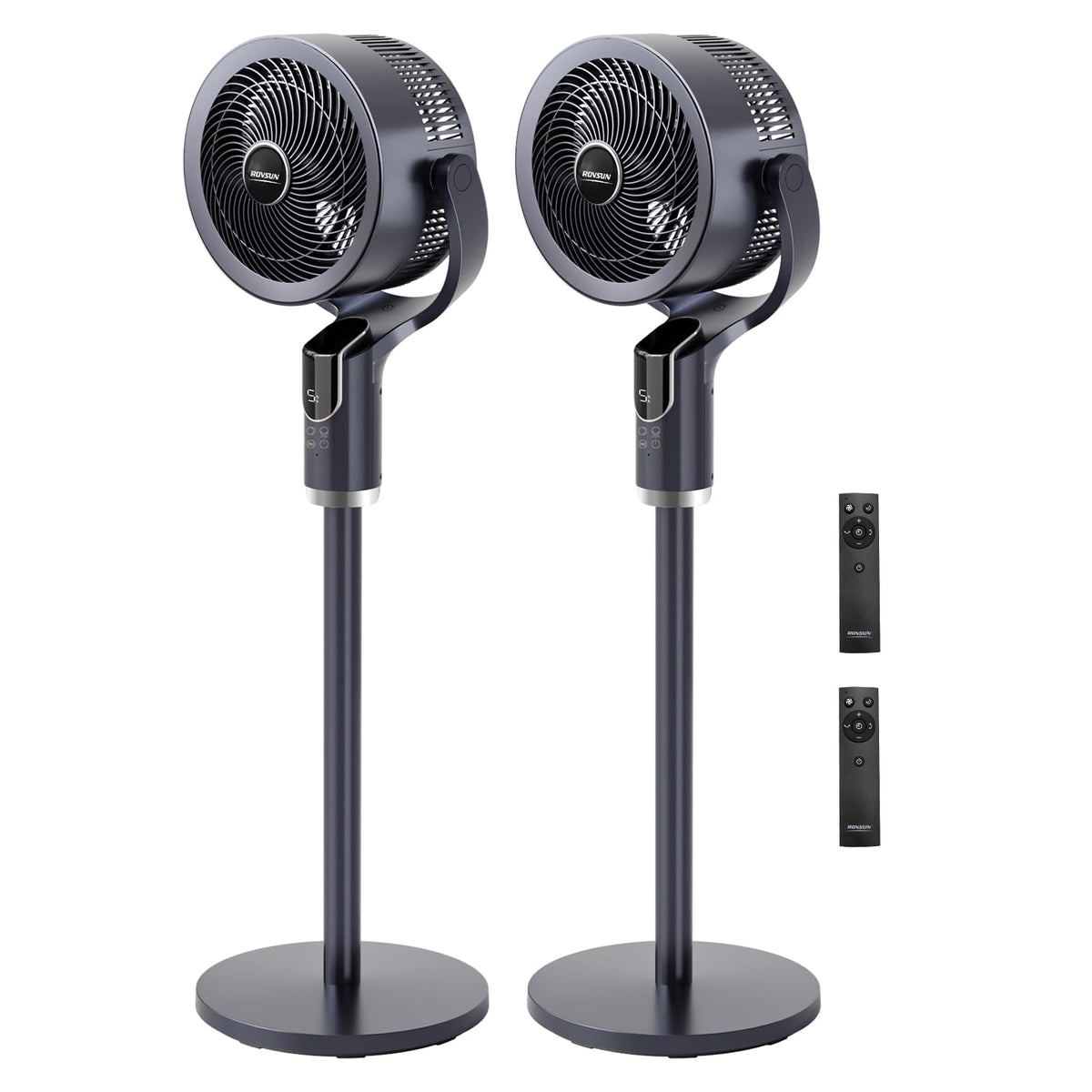 3-in-1 Pedestal Tabletop Fan with Remote Grey 2-Pack W28219