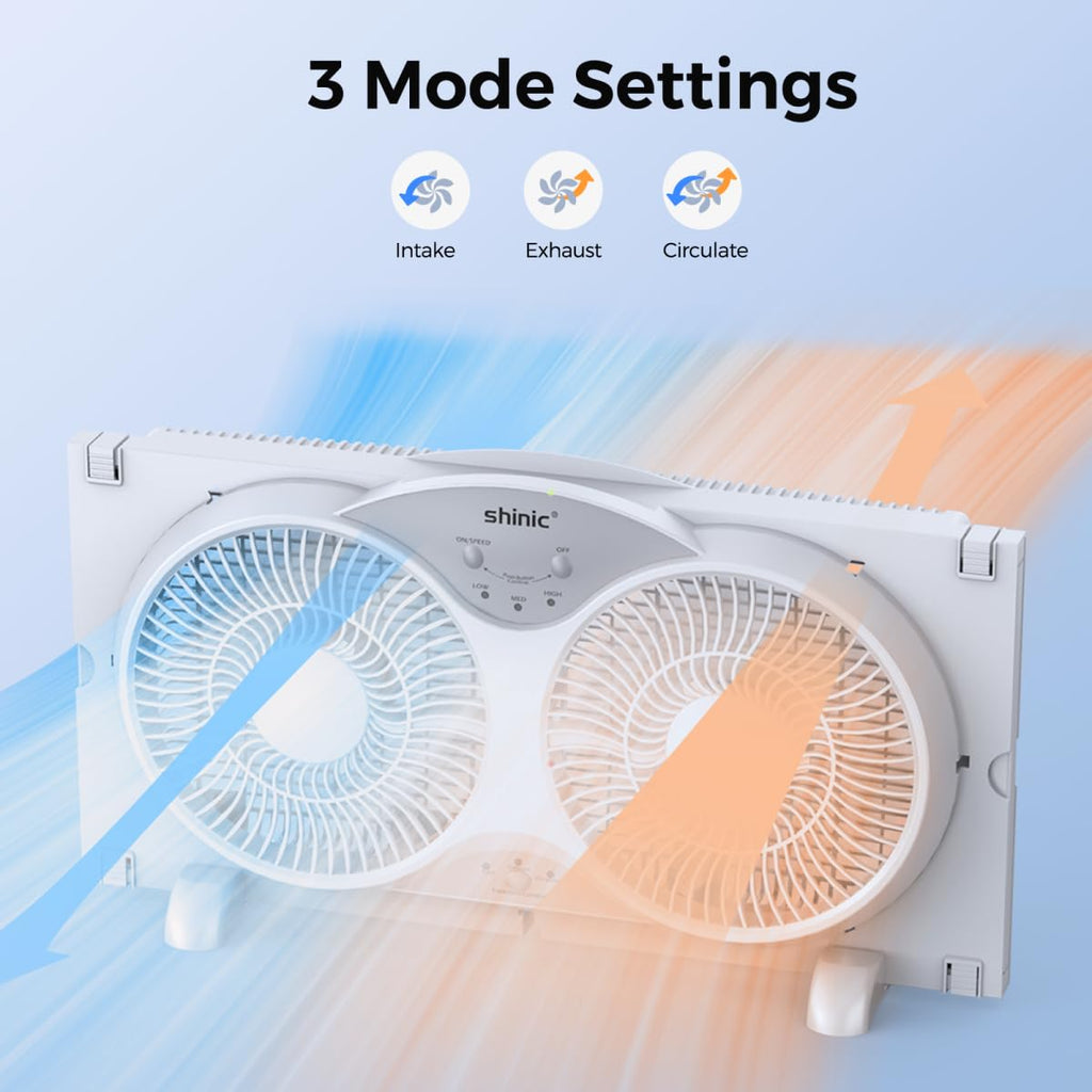 9" Reversible 3-Speed Window Fan S9403