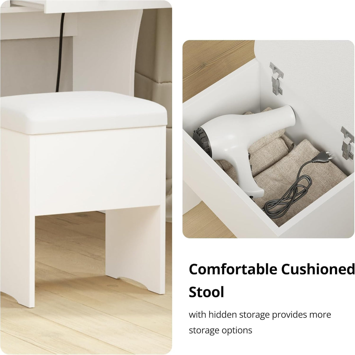 Vanity Desk with Charging Station R640561
