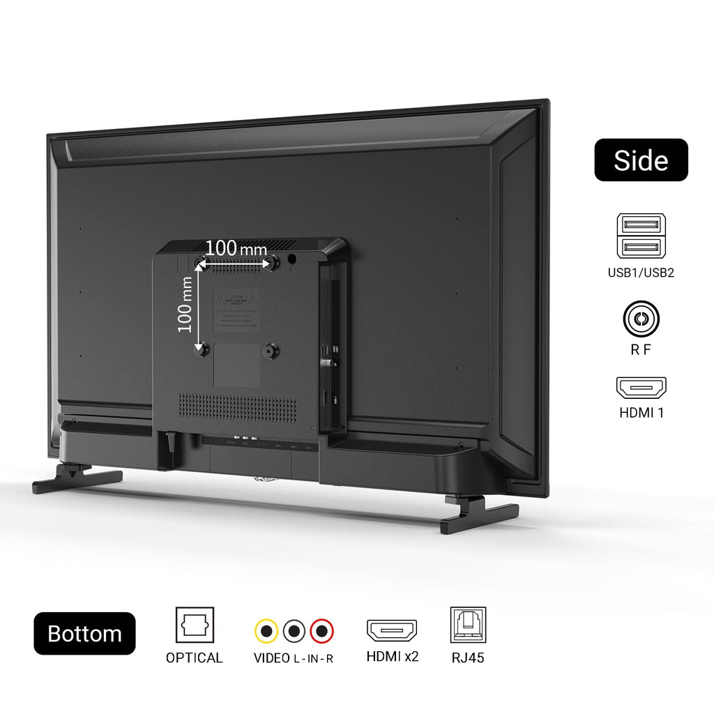 32 Inch FHD Smart TV 1080p Full HD Central Stand with HDR Dolby Audio A245