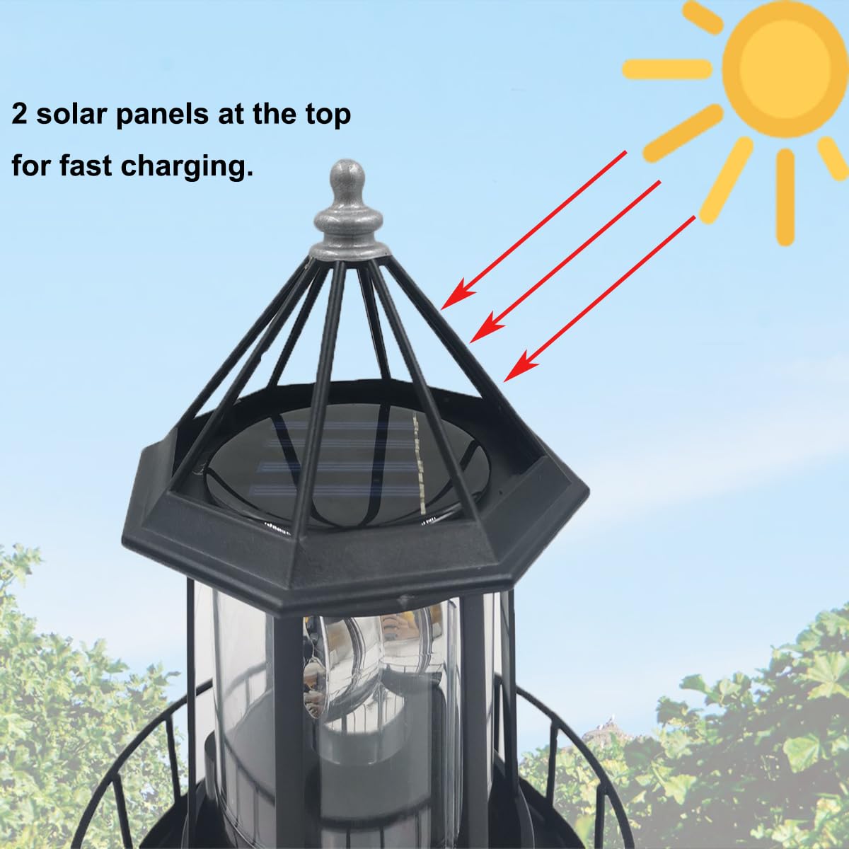 Solar Powered Lighthouse N850699
