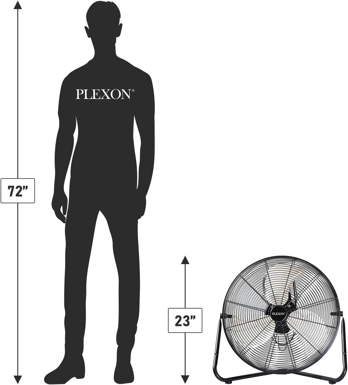 20" High Velocity Floor Fan 2 Pack O143