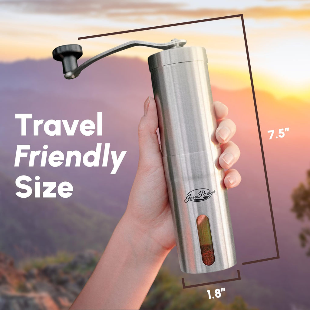 Manual Stainless Steel Conical Burr Coffee Grinder H96281