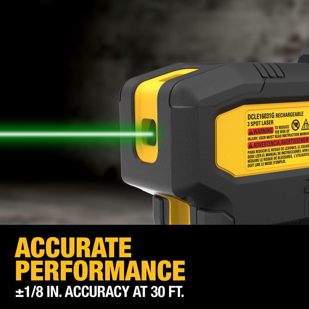 Green 3 Spot Self Leveling Laser Level Kit J13899
