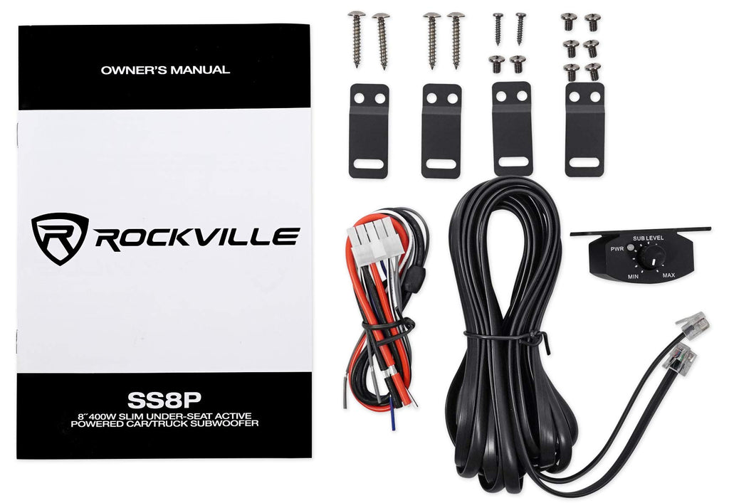8" Powered Under-Seat Car Subwoofer O834136
