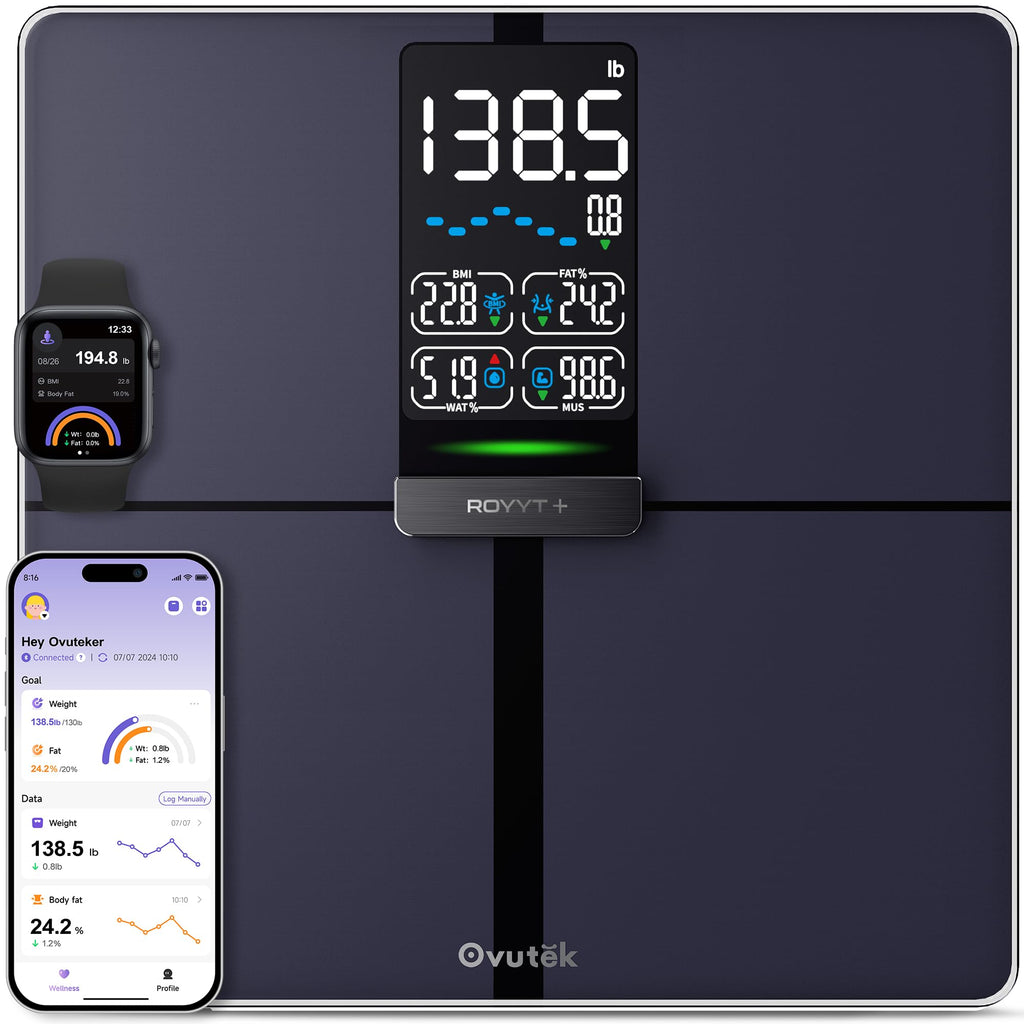 Smart Body Weight BMI Body Fat Bathroom Scale 450lb K449