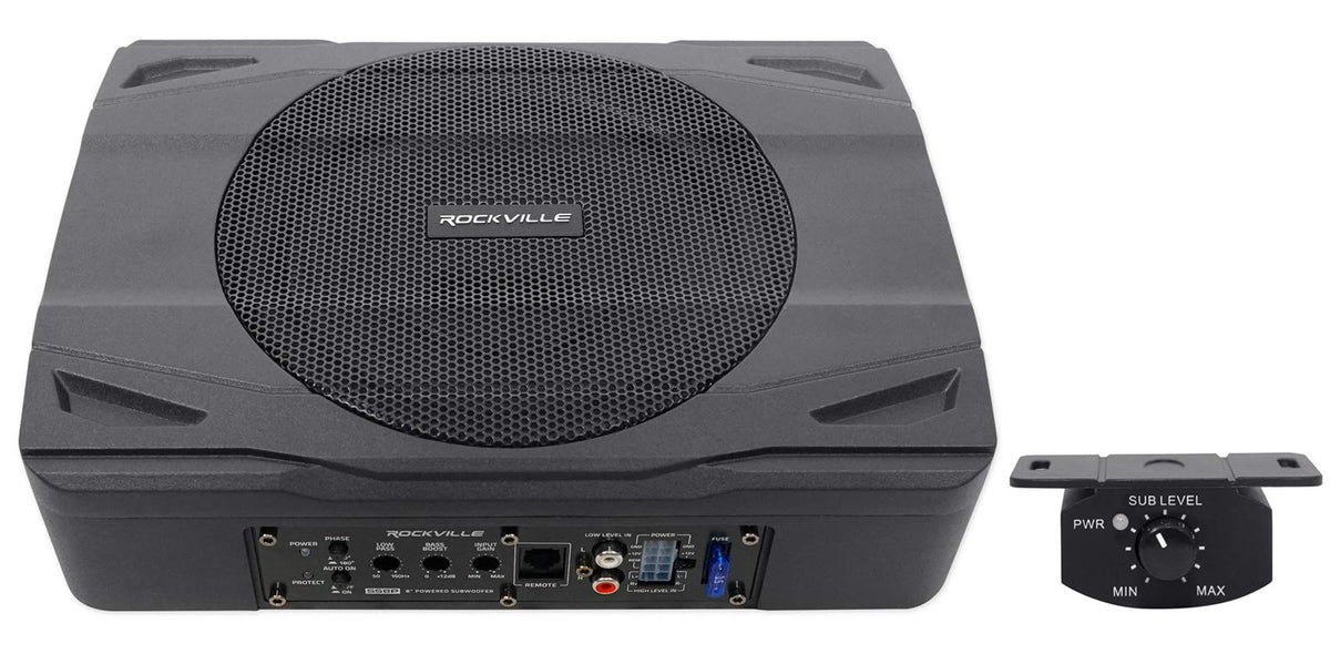 8" Powered Under-Seat Car Subwoofer O834136