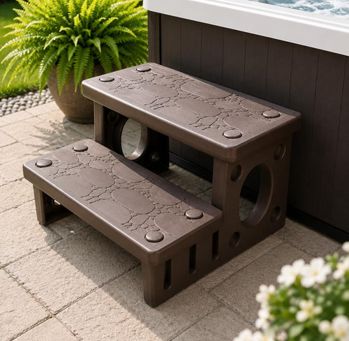 2-Step Spa Hot Tub Pool Deck Steps U27500