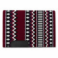 Burgundy Black White Tribal Horse Saddle Pad F885645