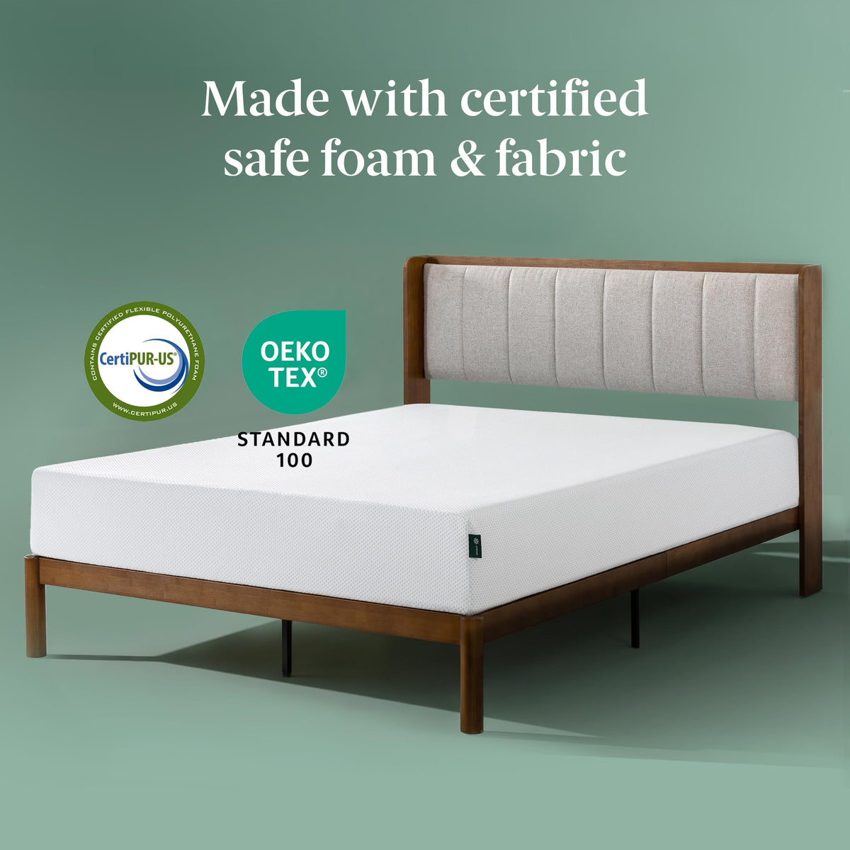 8 Inch Green Tea Cooling Gel Memory Foam Mattress Twin N18065