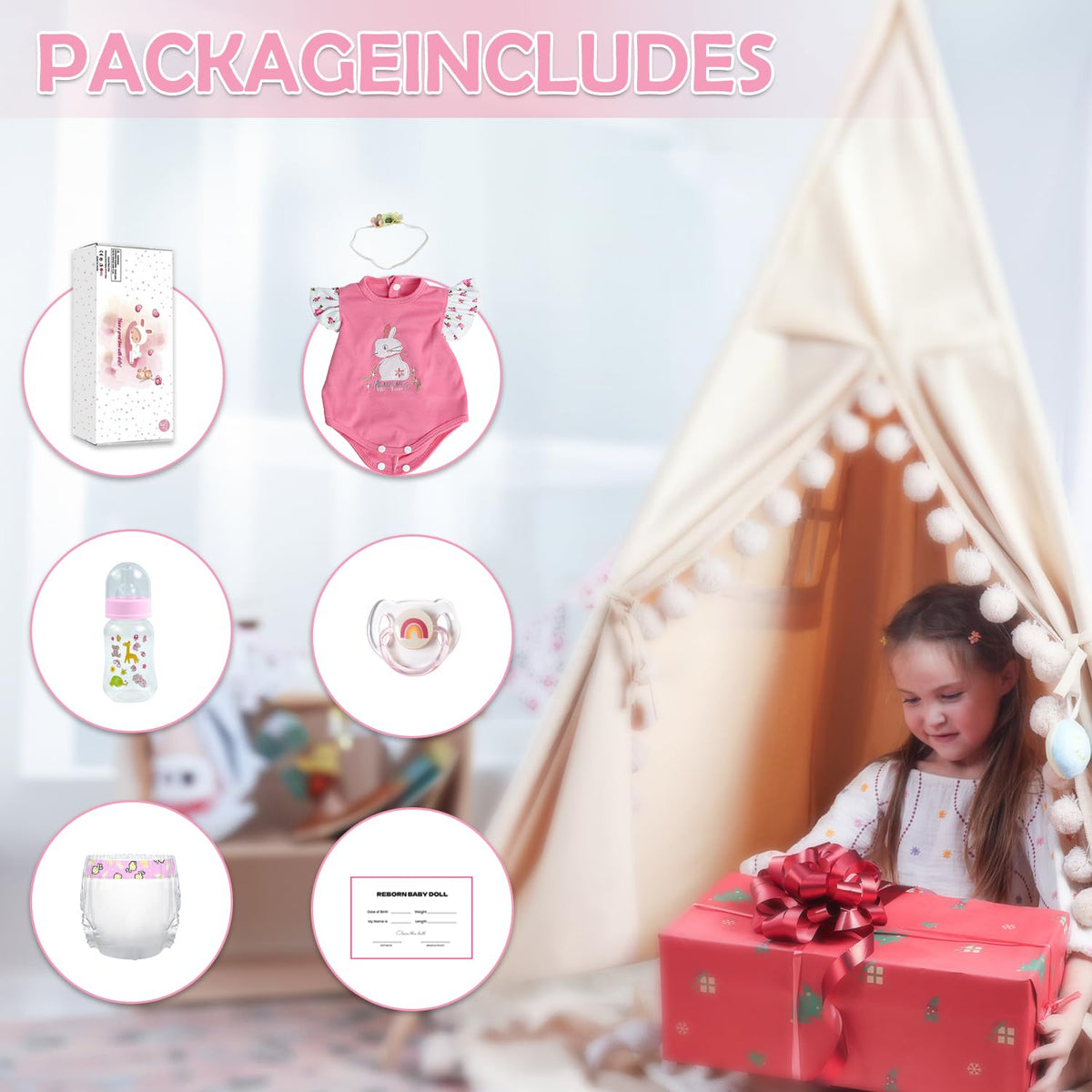 20 Inch Realistic Silicone Vinyl Baby Doll Q660806