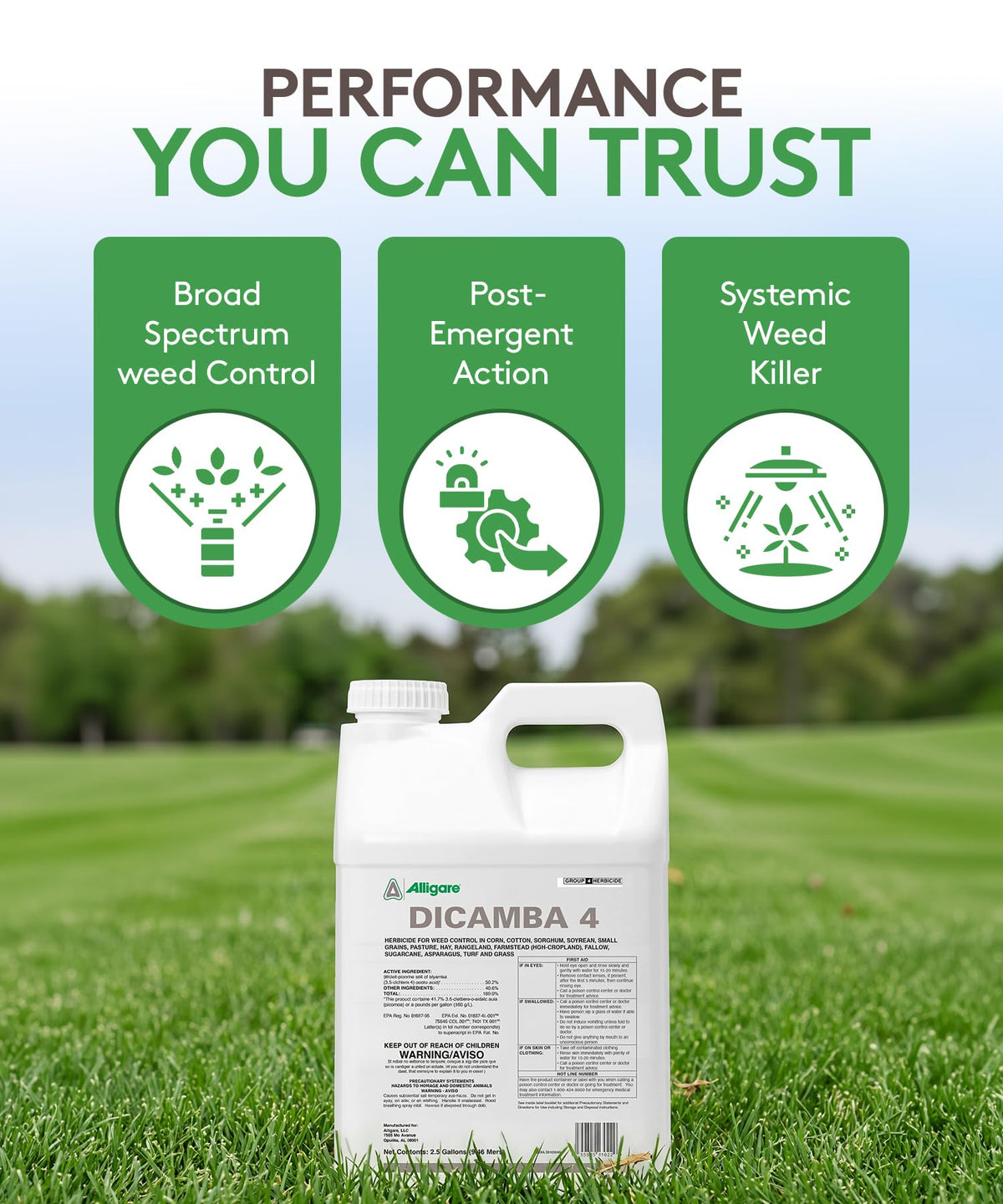 Water-Soluble Dicamba Herbicide 2.5 Gallons H822236