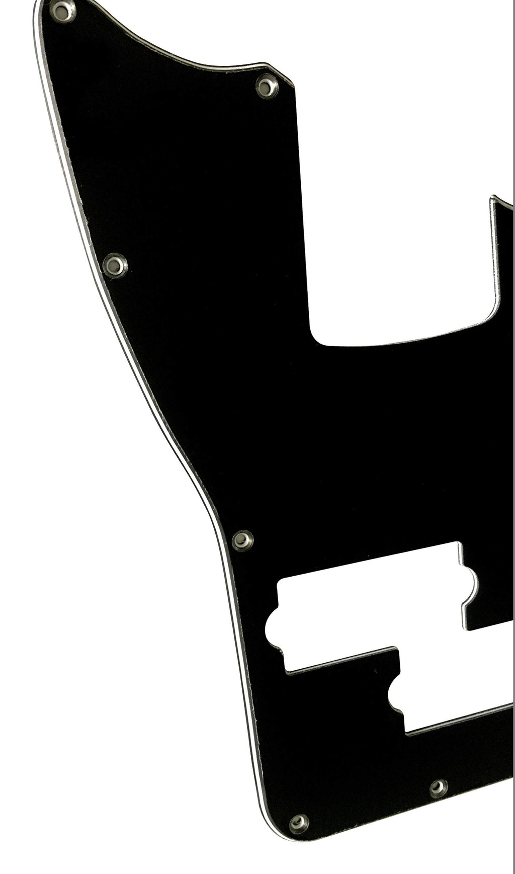 Black 3 Ply Short Scale Bass Guitar Pickguard O545
