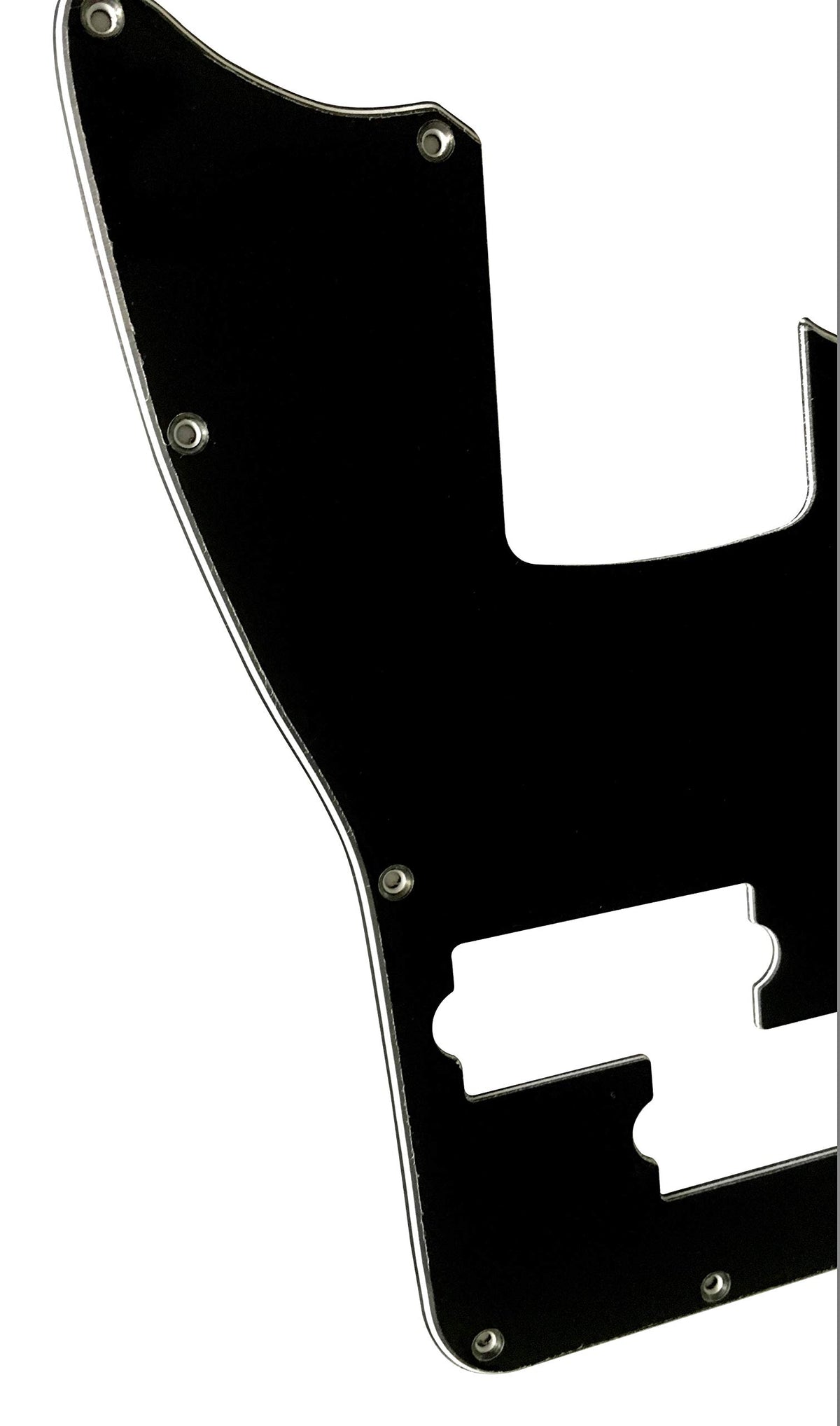 Black 3 Ply Short Scale Bass Guitar Pickguard O545
