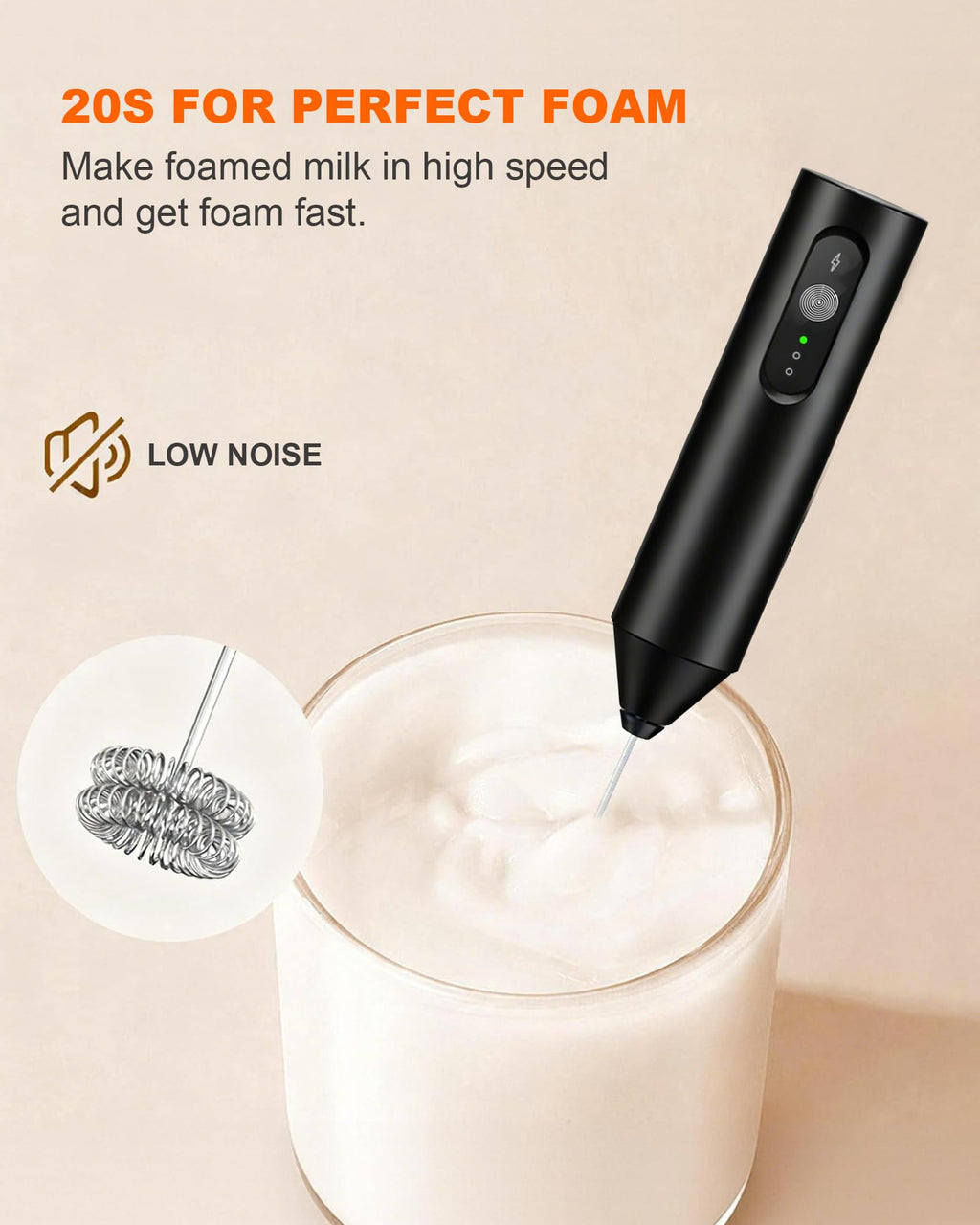 Rechargeable Handheld Milk Frother C968229