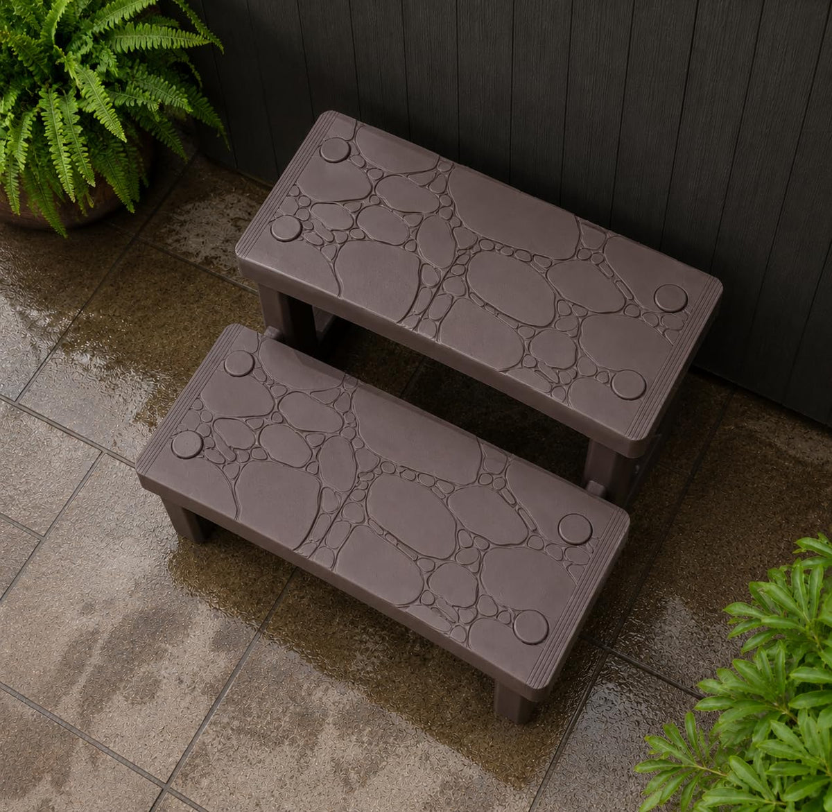 2-Step Spa Hot Tub Pool Deck Steps U27500
