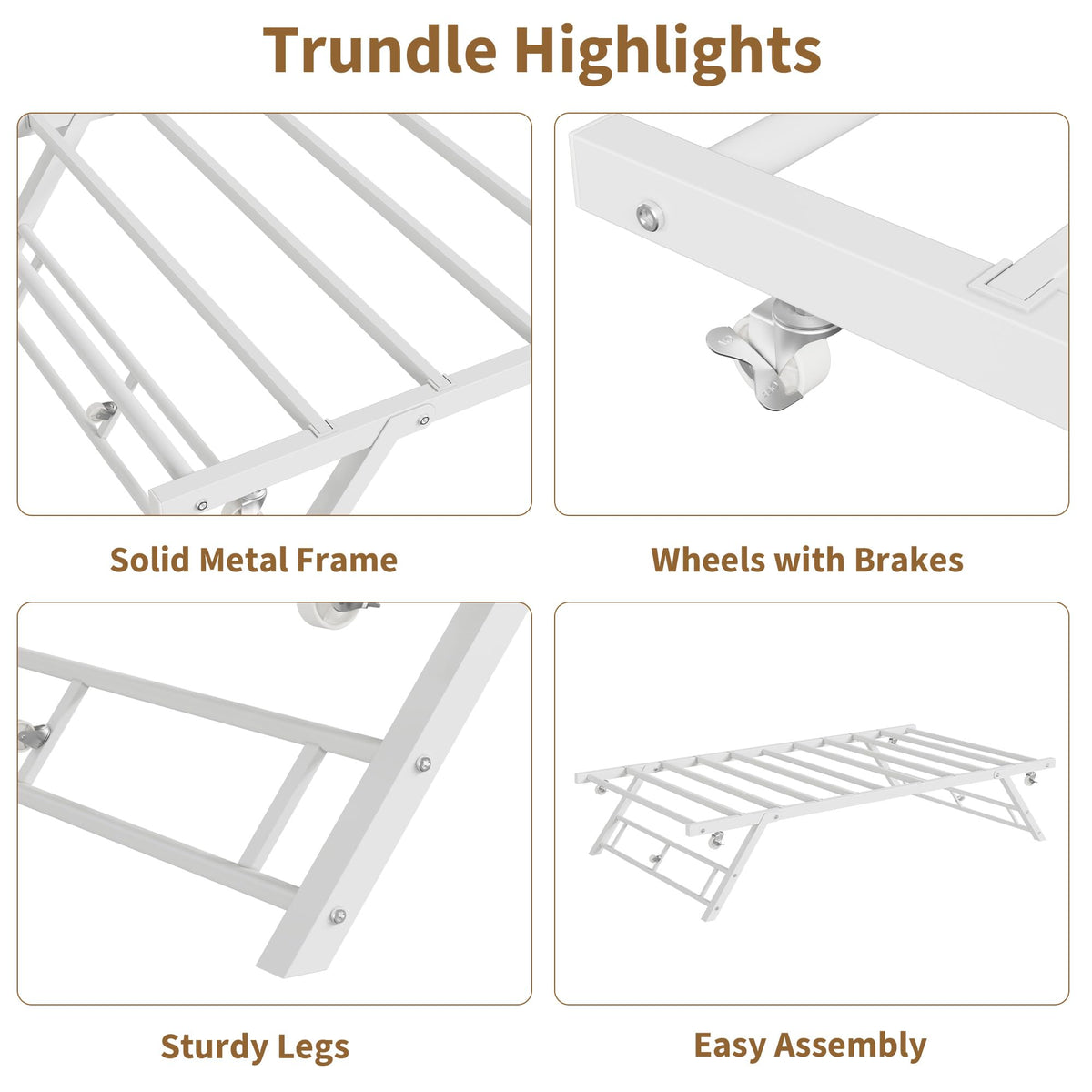 Twin Pop Up Trundle Bed F46239