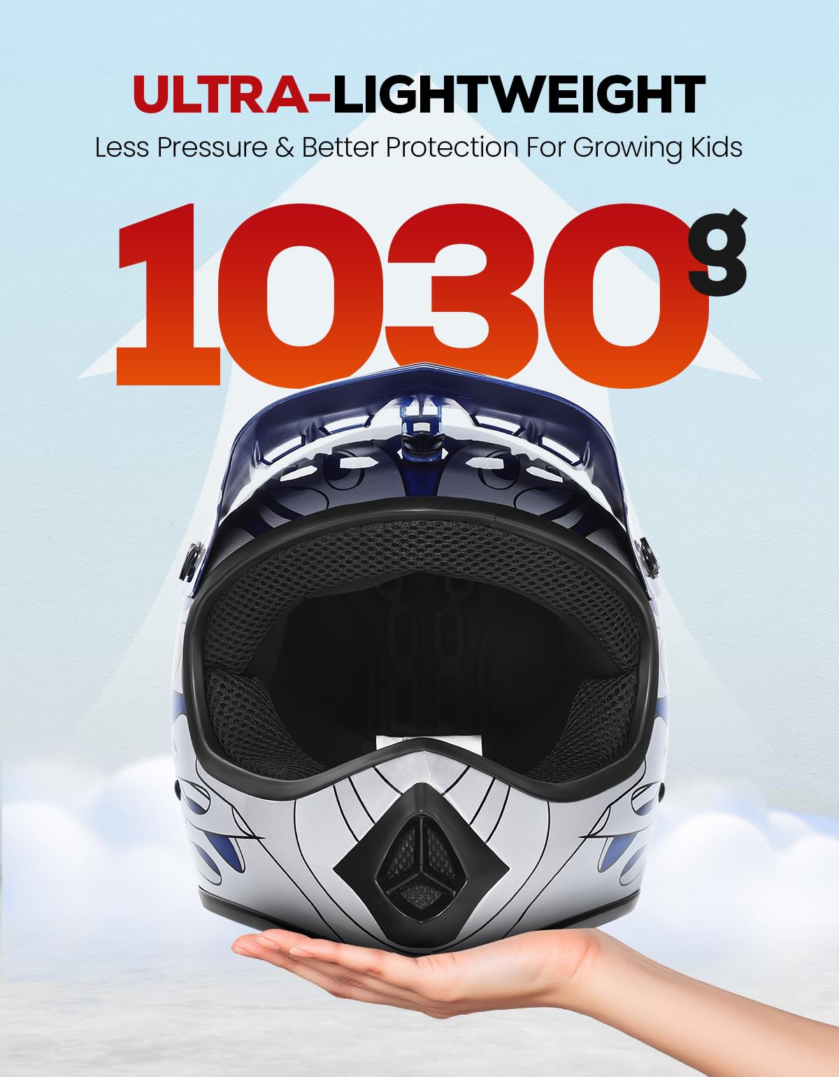 Youth DOT Approved Full Face Motocross Helmet A235