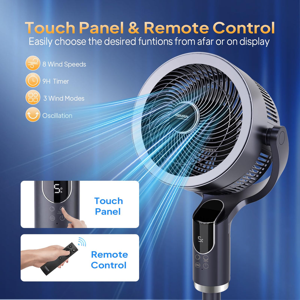 3-in-1 Pedestal Tabletop Fan with Remote Grey 2-Pack W28219