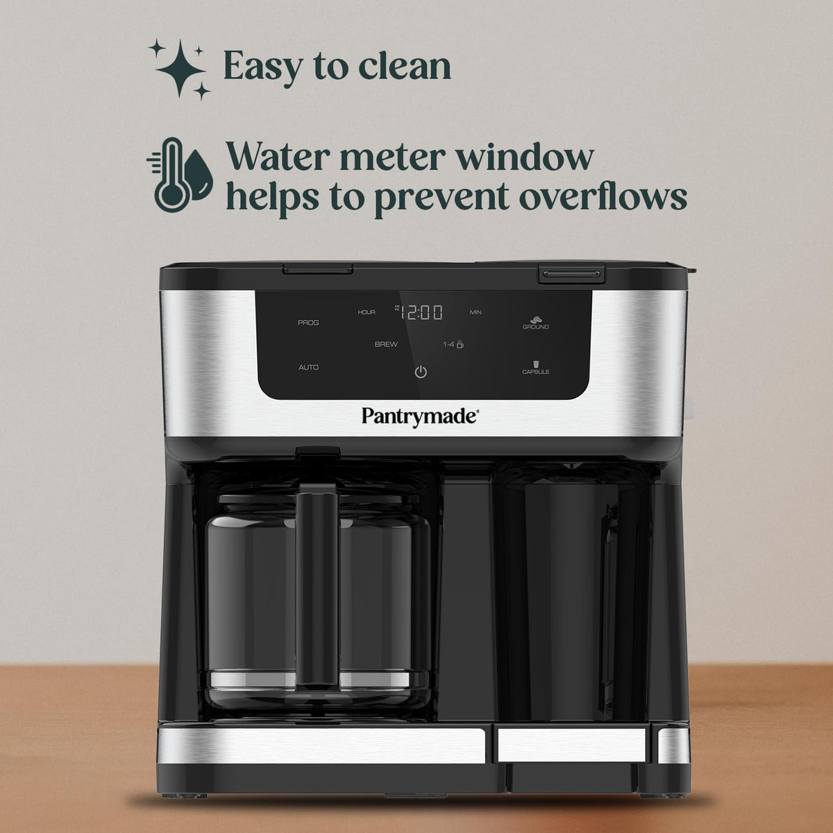 Black Dual Brew 12-Cup Coffee Maker P418503