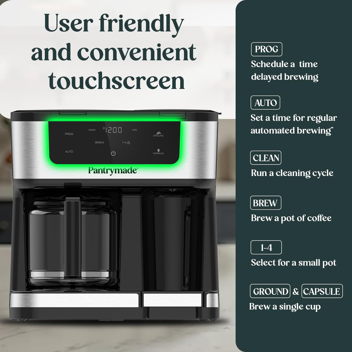 Black Dual Brew 12-Cup Coffee Maker P418503